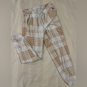 Plaid Fleece Sweatpants